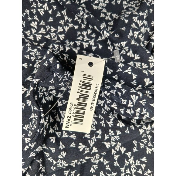 NWT Lark & Ro Women’s Sleeveless Size 2 Dress Floral Midi Faux Wrap Crossover - Picture 8 of 11